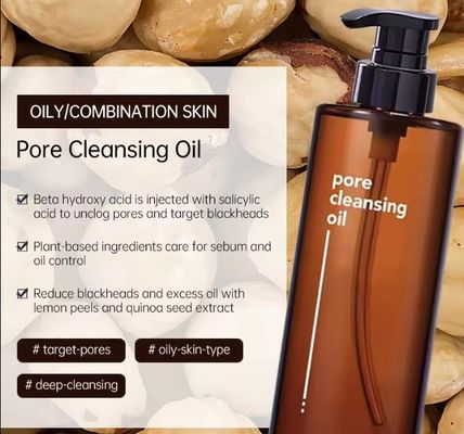 OEM Oily Skin Make Up Remover Exfoliation Moisturizing Make-up Cleansing Oil voor zwarthoofd
