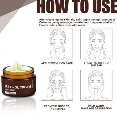 Bleekend helder gezichtscrème Anti-aging Remove Wrinkles Hyaluronzuur Oogcrème