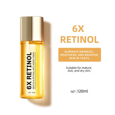 OEM ODM 6X Retinol Vocht Kalmerend Blekend Anti Rimpel Anti Ageing Gezichtshuid Toner