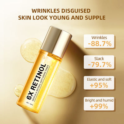 OEM ODM 6X Retinol Vocht Kalmerend Blekend Anti Rimpel Anti Ageing Gezichtshuid Toner