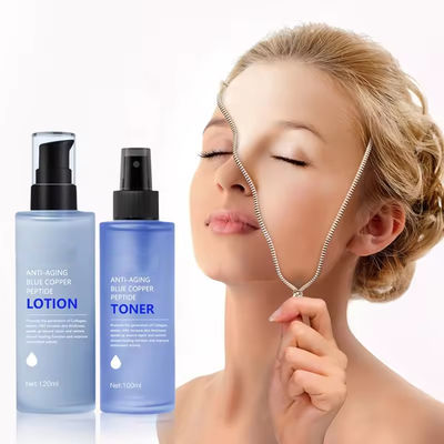 Nemlendirici Onarım Yüz Toner Anti Yaşlanma Mavi Bakır Peptid Toner