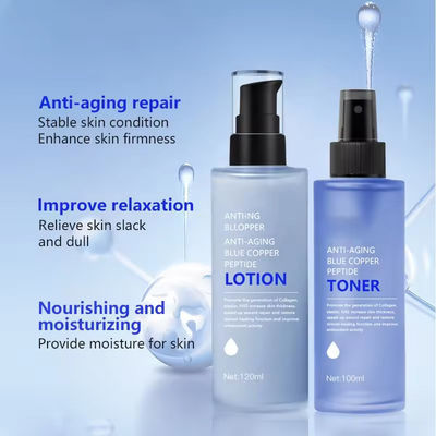 Nemlendirici Onarım Yüz Toner Anti Yaşlanma Mavi Bakır Peptid Toner