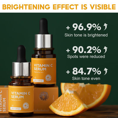 Vitamine C Vloeibare gezichtsserum Huidverlichting Serum Gezichtsverzorging Hyaluronzuur Serum