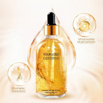 Liquid Gold Face Serum Voor Rimpels Ginseng Essence Gold Polypeptide Verjongende Serum
