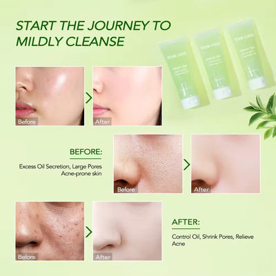 Jelly Face Cleaner Groene thee Gezicht Wassen Aminozuur Zacht Hydropeptide Reinigingsgel