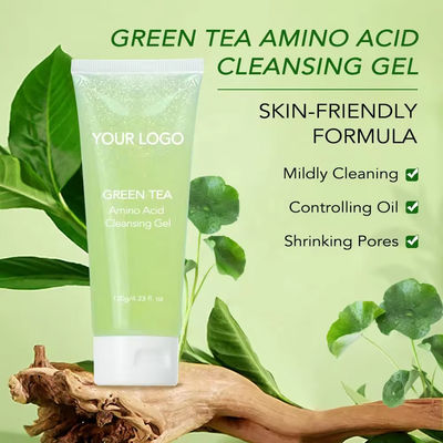 Jelly Face Cleaner Groene thee Gezicht Wassen Aminozuur Zacht Hydropeptide Reinigingsgel