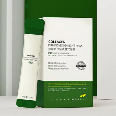 Máscara Facial Calmante Creme de Colágeno Máscara de Aprigar Antienvelhecimento Sono Hidratante Profundo