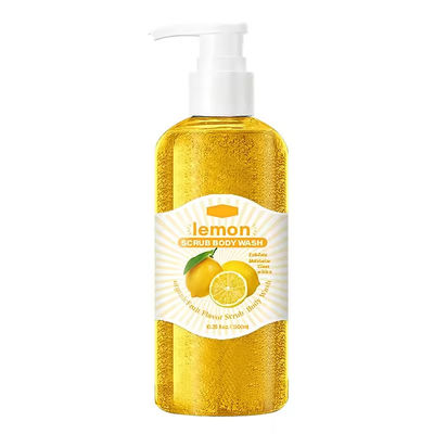 ODM Vers Lemon Geur Douche Gel Exfoliating Hydraterende Bodywash Poren Diep Schoon