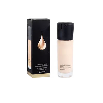 Lichte beige make-up concealer vloeibare fundering hoge natuurlijke dekking voor donkere huid