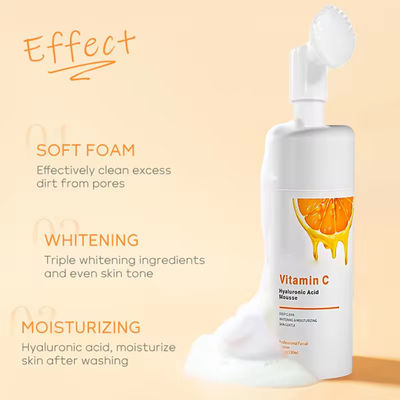 Mousse Rahatlatıcı C Vitamini Yüz Temizleyici Yaşlanma Karşıtı Derin Temizleyici Yüz Temizleyici