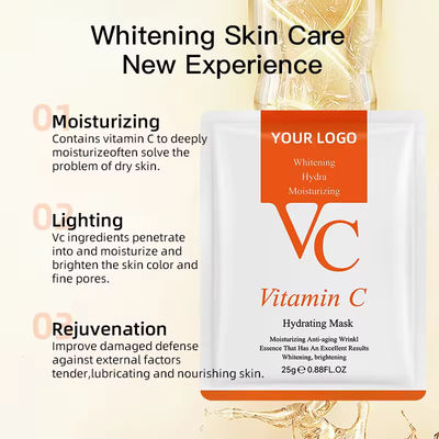 Anti-Aging Hyaluronzuur Gezichtsmasker Whitening Transparent Facial Vitamin C Mask