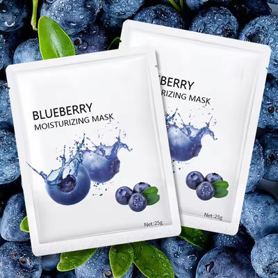 OEM ODM Versterkende bosbessen gezichtsmasker Anti-aging Verhelderende huid Whitening Mask