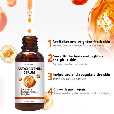 Astaxanthin Gezichtsserum Anti-Suiker Bleek Serum Anti-Oxygen Anti-Wrinkel