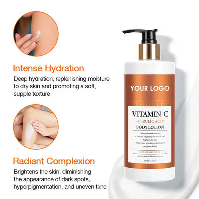 Vitamin C Pelumasan Tubuh Lotion Asam Ferulik Mencerahkan Tubuh Krim Melembutkan Dan Melembutkan Kulit Tepat Nutrisi
