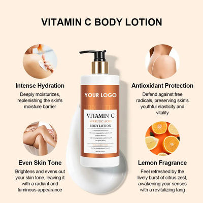 Vitamin C Pelumasan Tubuh Lotion Asam Ferulik Mencerahkan Tubuh Krim Melembutkan Dan Melembutkan Kulit Tepat Nutrisi
