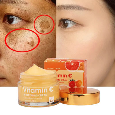 Crema para el rostro Blanqueador Hidratante Antienvejecimiento Acné Vitamina C Crema para eliminar manchas negras