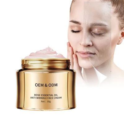 زیبایی طبیعی Rose Lotus Extract اصلاح کرم صورت مرطوب کننده ضد چروک روغن گل رز کرم صورت برای همه انواع پوست
