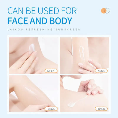 واقي الشمس مكياج تبييض حماية الأشعة فوق البنفسجية SPF 50+ Pa+++ مرطبة واقي الشمس كريم للوجه الجسم