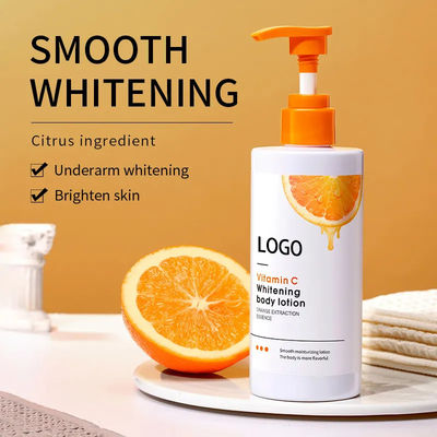 Gepersonaliseerd Privélabel Biologische Witte lichaamslotion Vlekken verwijderen Lichaamsbevochtiger Melk Whitening voor zwarte huid