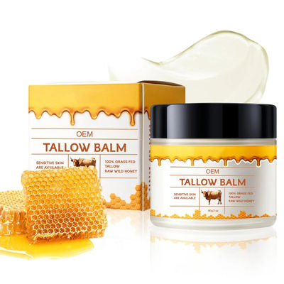OEM ODM Tallow en honingbalsem Creme Natuurlijke tallow vochtinbrengende crème voor gezicht en lichaam Crème voor alle huidtypes