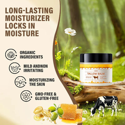 OEM ODM Tallow en honingbalsem Creme Natuurlijke tallow vochtinbrengende crème voor gezicht en lichaam Crème voor alle huidtypes
