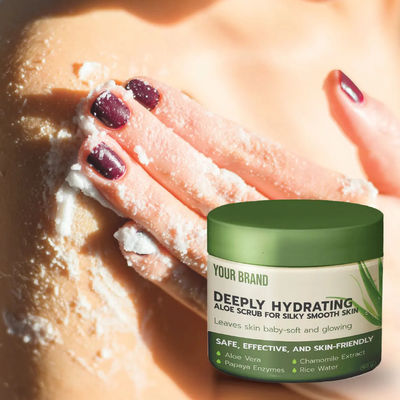 OEM Natuurlijke kruidengrill met kurkuma rijstkruid olie Aloë Vera voor gloeiende huid exfoliërende gladde textuur