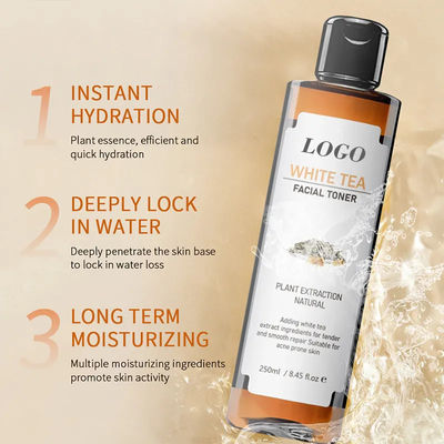 Diversos ingredientes hidratantes refinam os poros e tornam suave a pele Branqueador facial Toner para hiperpigmentação
