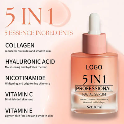 Serum do pielęgnacji skóry 5 w 1 Serum do wybielania ciemnych plam Serum witaminy C Serum do pielęgnacji twarzy