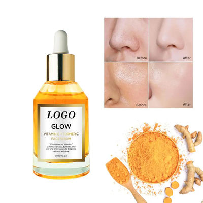 Revitalizzatore organico della pelle idratante viso siero di curcuma estratto di zenzero siero illuminante viso