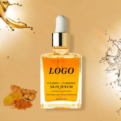 Revitalizzatore organico della pelle idratante viso siero di curcuma estratto di zenzero siero illuminante viso