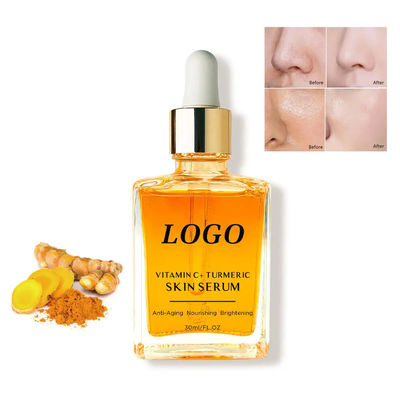 Revitalizzatore organico della pelle idratante viso siero di curcuma estratto di zenzero siero illuminante viso