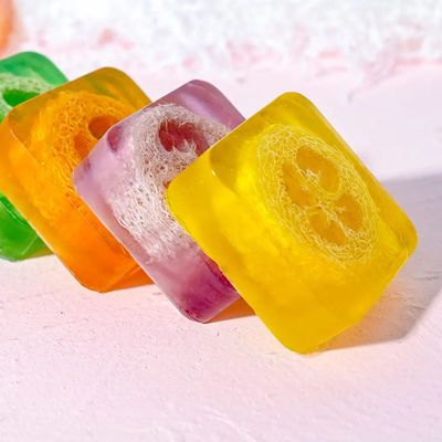 Loofah Aloe El yapımı sabun Esseriyel yağ sabun özelleştirilebilir hacim