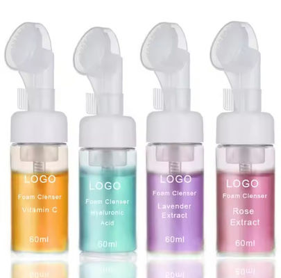 Gezichtsreiniger Foam Exfoliating Reiniging Mousse Pore Vocht Huidverzorging Wassen Mousse Reiniger met borstel