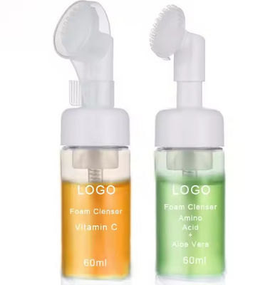 Gezichtsreiniger Foam Exfoliating Reiniging Mousse Pore Vocht Huidverzorging Wassen Mousse Reiniger met borstel