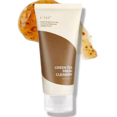 Grüner Tee Frischreiniger sanfter Feuchtigkeitsspender Anti-Aging Gel Gesichtsreiniger Waschmittel für alle Hautpflege