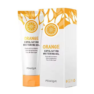 Op maat gemaakte huidverzorging Oranje gezichtsreiniger Peeling gel vochtverzorgende reiniging exfoliërende dode huid verwijdering gezicht was gel