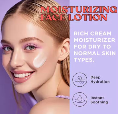 Crema e lozione naturale per la bellezza idratante anti-invecchiamento per la cura della pelle sbiancante per il viso