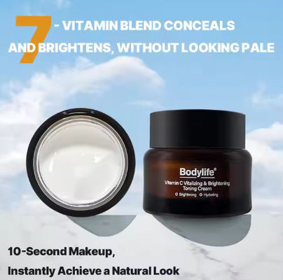 Vitamina C Crema tonificante vitalizzante e illuminante con collagene Vitamina E Perla Vitamina B5 Fornitura OEM/ODM