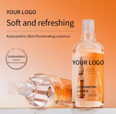 Tonico personalizzato per la cura del viso con astaxantina per rimanere svegli fino a tardi, attenuare l'oscuramento, illuminare, sbiancare, rassodare e idratare