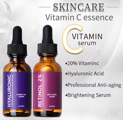 Etichetta privata Coreano di alta qualità sbiancante biologico naturale sbiancante vitamina C E collagene viso anti-invecchiamento siero set