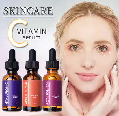 Etichetta privata Coreano di alta qualità sbiancante biologico naturale sbiancante vitamina C E collagene viso anti-invecchiamento siero set