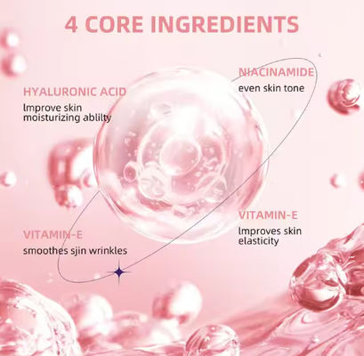 สารเยียวยาผิวหน้าใหม่ 4 ใน 1 สารเยียวยาผิวหน้าต้านการแก่ สารเยียวยาผิวหน้าที่มีวิตามินและ Niacinamide