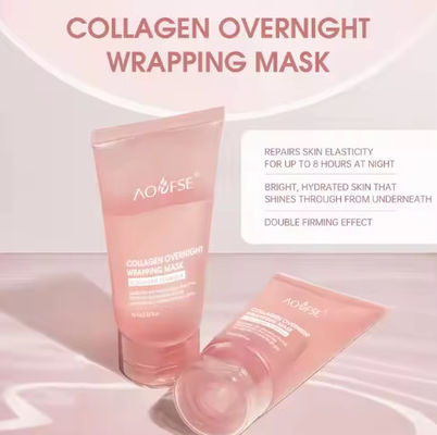 Firming Hydrating Overnight Peel Off Collagen Face Night Mask hidratante colágeno noite envolvente máscara