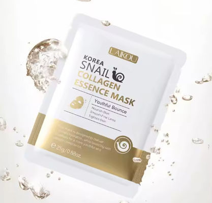 Caracterização da pele por Mucin Snail Mucin Face Sheet Mask para cosméticos de cuidados com a pele coreanos