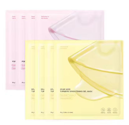 산성 쿠르메릭 금 / 분홍색 콜라겐 얼굴 젤 마스크 심지어 피부 색감 깊은 수분 하룻밤 동안 얼굴 시트 마스크 유리 빛 피부