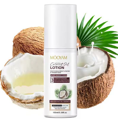 Kokosolie Gezichtslotion Hydraterende Bevochtigende Volledig sluit in vocht voor de huid Private Label OEM 100ml MOOYAM Gezichtslotion