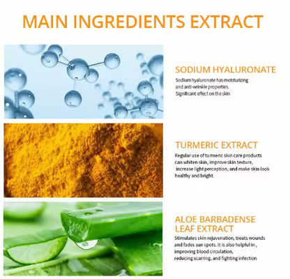 Tumorisch vochtinbrengend huidverzorgingsmiddel Gezichtswas Biologisch Kurkuma Gezichtswas Deep Cleansing Oil Control Kurkuma Gel Reiniger