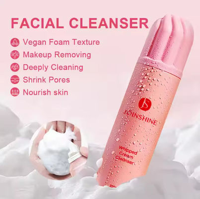 Private label OEM Amino Acid Whipped Lash Shampoo Reiniging Foam Mousse Gezicht Wassen Make-up Remover Mousse Gezicht Reiniger