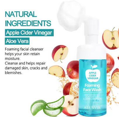Natuurlijke biologische veganistische zeep vrij Anti acne whitening huidverzorging Foam Face Wash Clenser Facial Acne Foam Reiniging