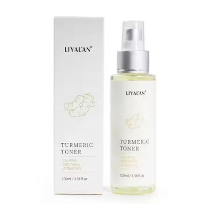 Soins de la peau de marque privée Spray de brouillard pour le visage Calmant hydratant apaisant pour le visage Vitamine C Curcuma tonifiant la peau